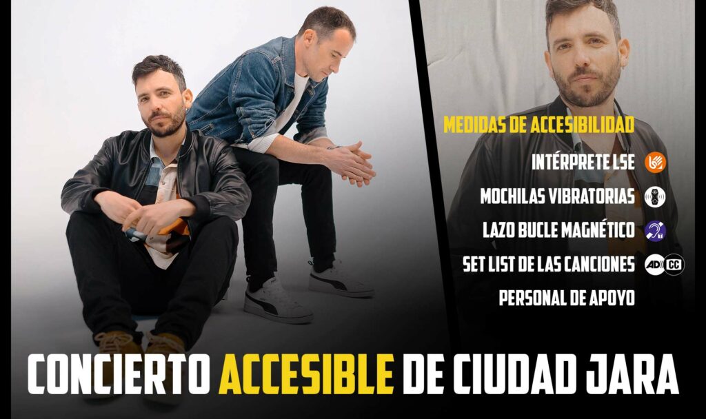 Cartel del concierto accesible de ciudad Jara