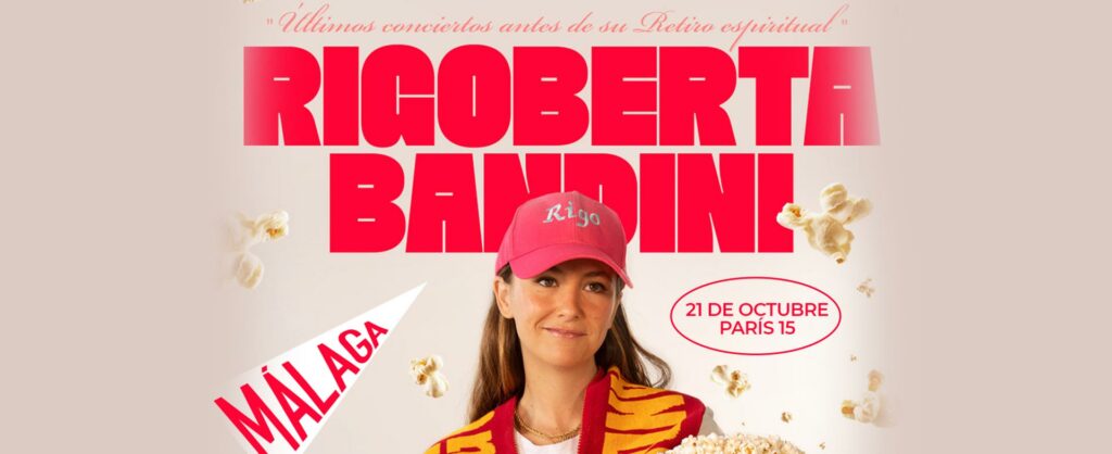 Cartel sobre el concierto de Rigoberta Bandini