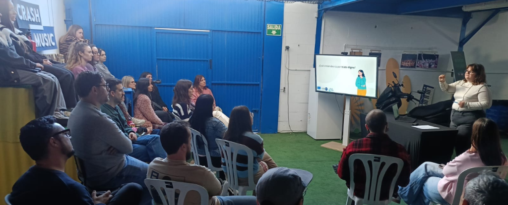 Formación de A Toda Vela para Crash Music y Fundación Music For All